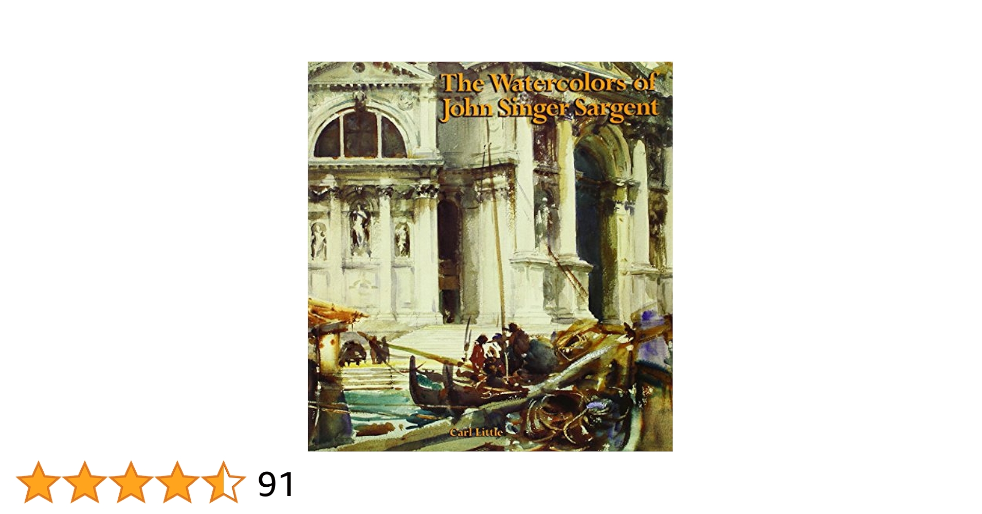 美品☆John Singer Sargent Watercolors　画集 The Watercolors of John Singer Sargent: Little, Carl